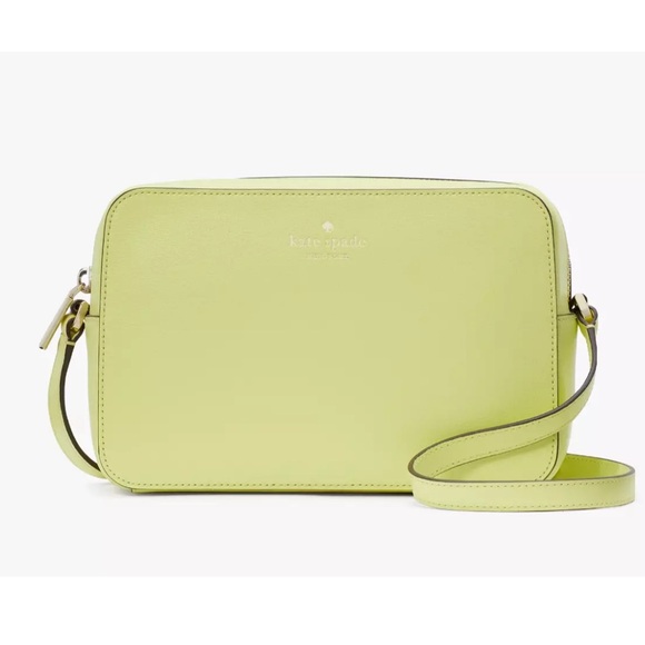 New Kate Spade Harper Crossbody bag Leather Bosc Pear - Picture 1 of 5